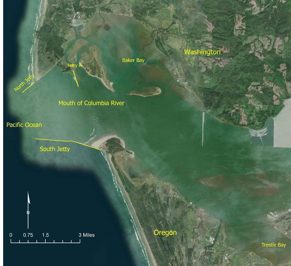 Map depicting Jetty A